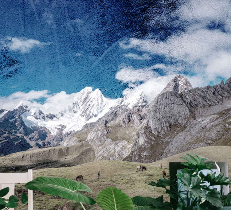 Cordillera Huayhuash mountains nature mural - TenStickers