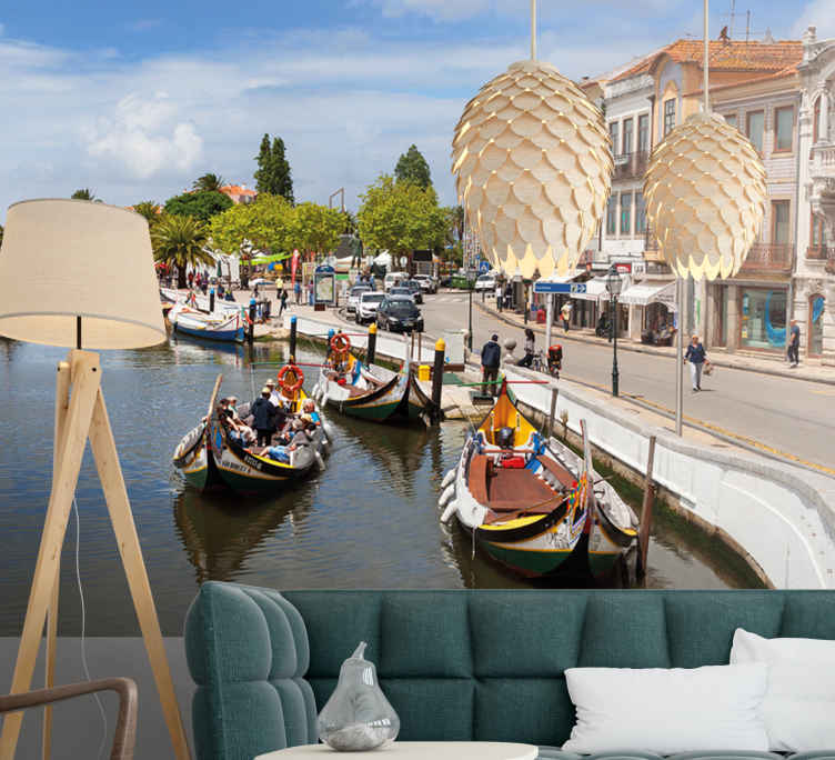 Murais de Parede Aveiro moliçeiro - TenStickers