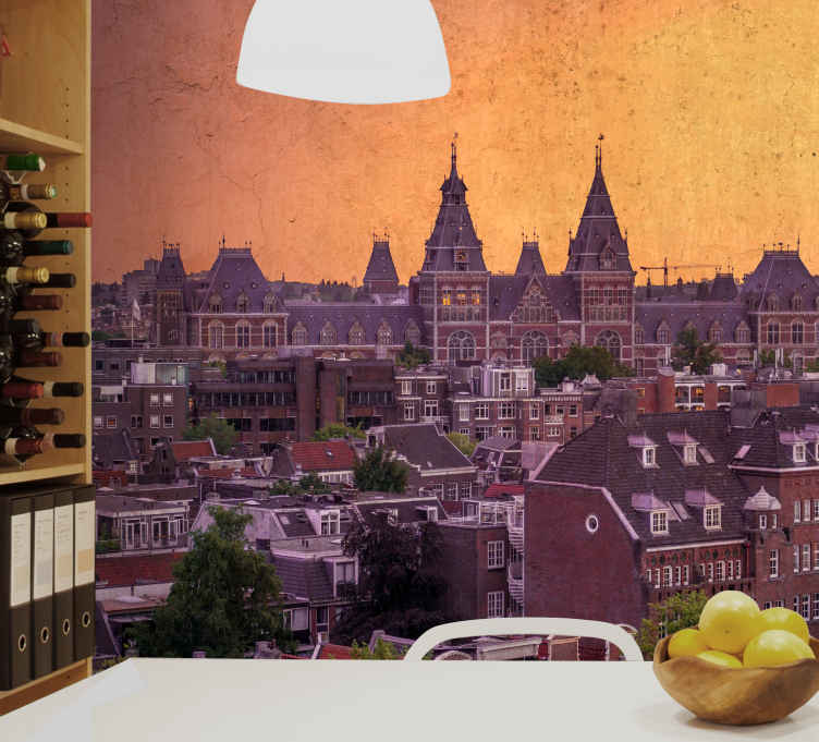 Amsterdamo sienų freska architektūrinė grožybė - „Tenstickers“