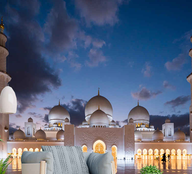 Emirates Sheikh Zayed mosque wall mural - TenStickers