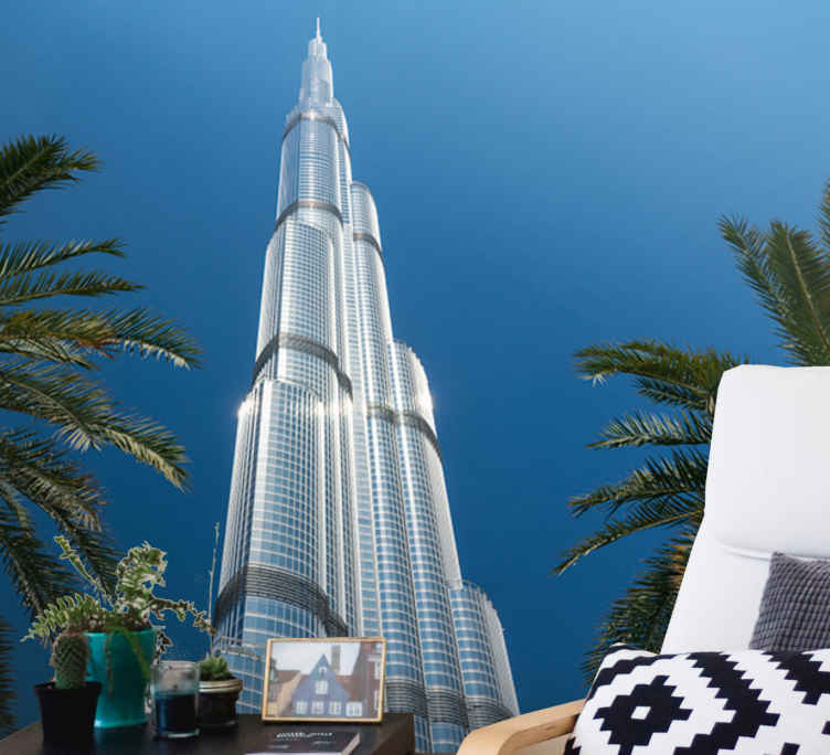 Emirates Burj Khalifa wall mural - TenStickers