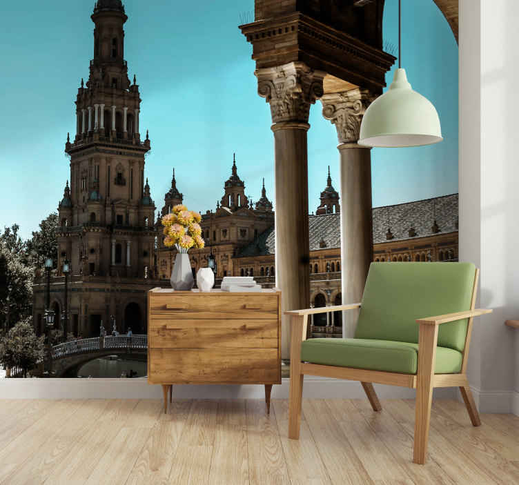Fotomurale città Plaza españa dall'interno