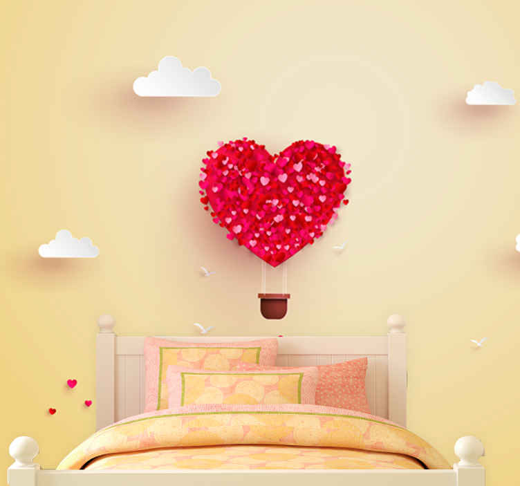 Parati per bambini Illustrazione del palloncino d'amore