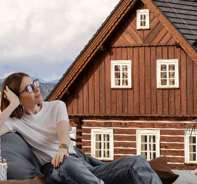 Fotomurale paesaggi Casa szczeliniec sulla montagna