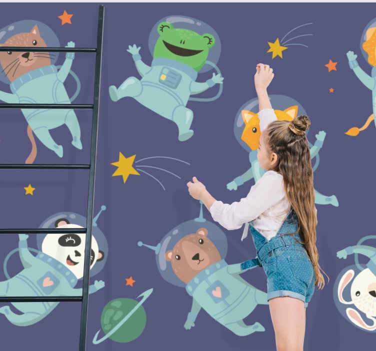 Parati per bambini Astronauti animali nello spazio