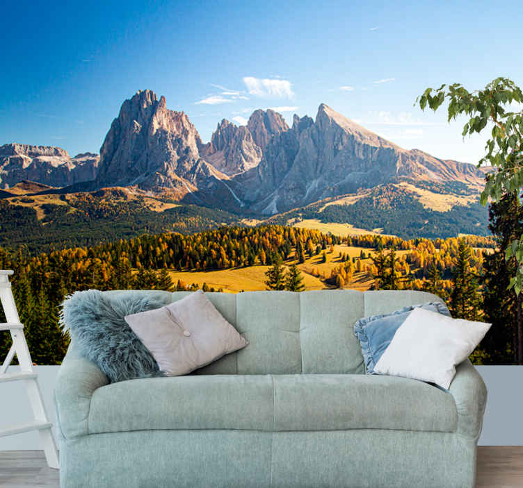 Parati per salone Montagne e valli verdi