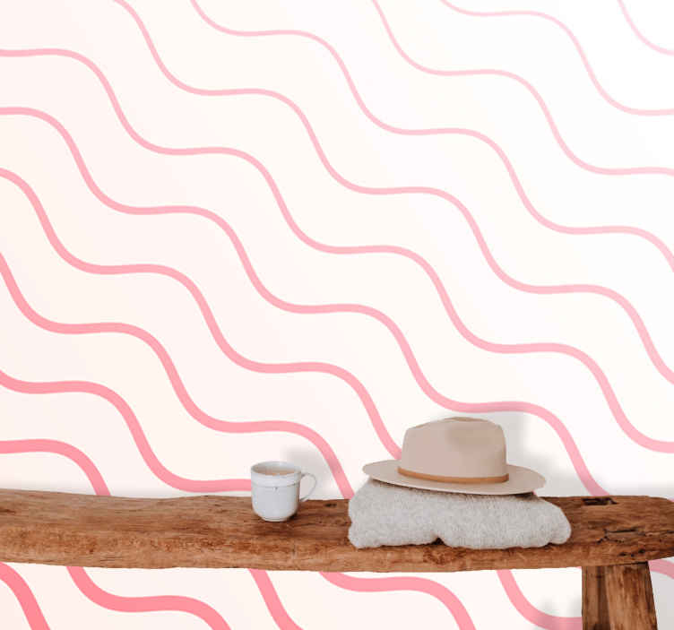 Texture wall mural flowing wave design - TenStickers
