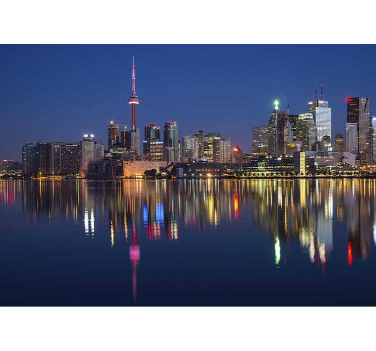 City wall mural  for bedrooms Melbourne night - TenStickers