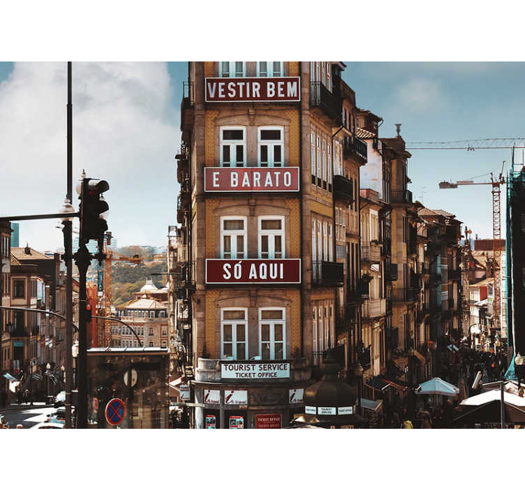 Mural de parede decorativo Rua do Porto - TenStickers