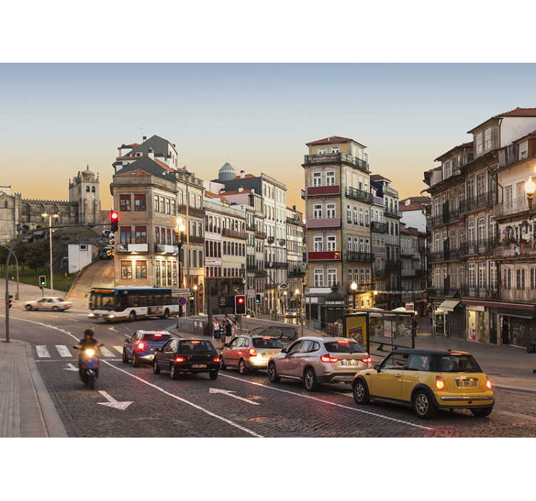 Fotomural decorativo de cidades Algures no Porto - TenStickers