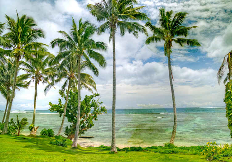 Fotomurais de paisagens Praia de samoa - TenStickers