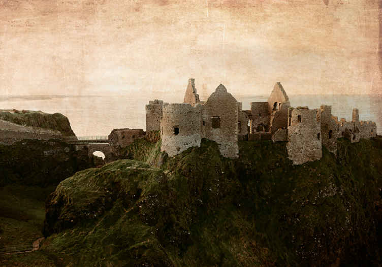 Dunluce Castle Northern wall mural - TenStickers