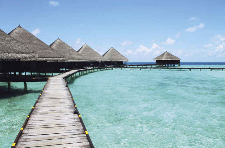 Duga paluba do oceana pod morskim freskom - TenStickers