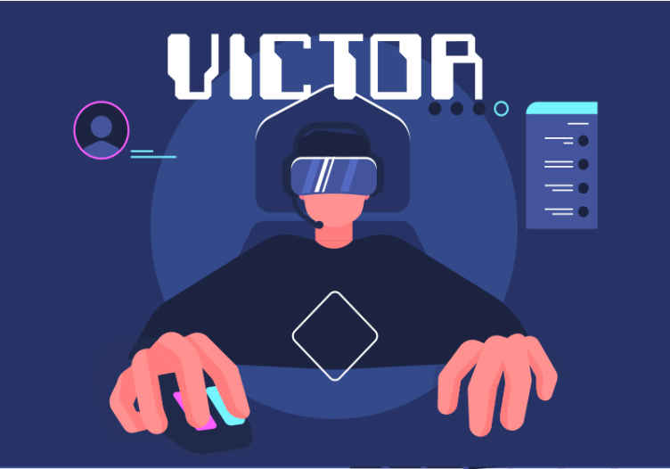 Fotomurale musicale realtà virtuale di gioco - TenStickers