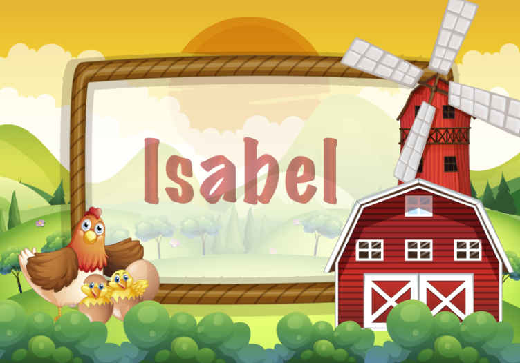 Children wall mural farmyard friends - TenStickers