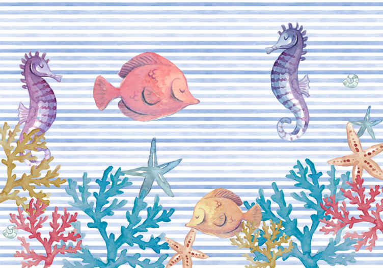 Sea Life kids bedroom wall mural - TenStickers