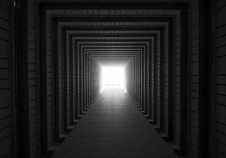 Tunnel Perspective View abstract wall mural - TenStickers