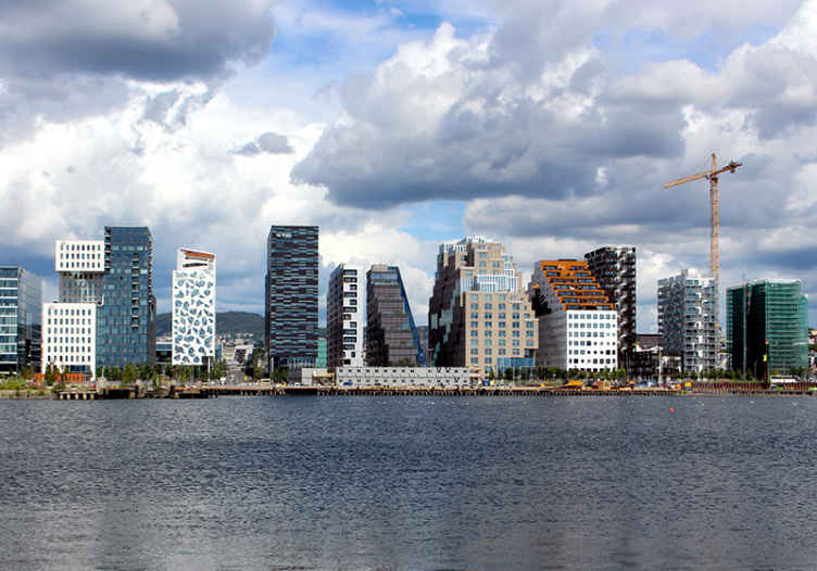 Oslo skyskrabere fototapet - TenStickers