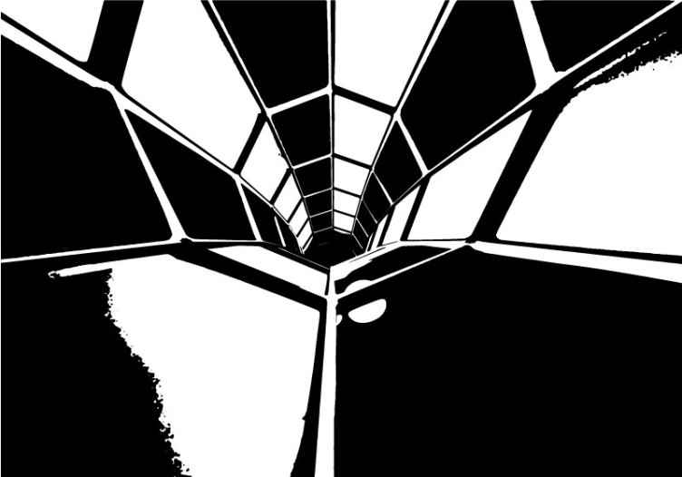 Geometric Perspective View abstract wall mural - TenStickers