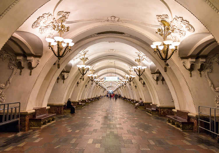 Moskva metrostation fototapet - TenStickers