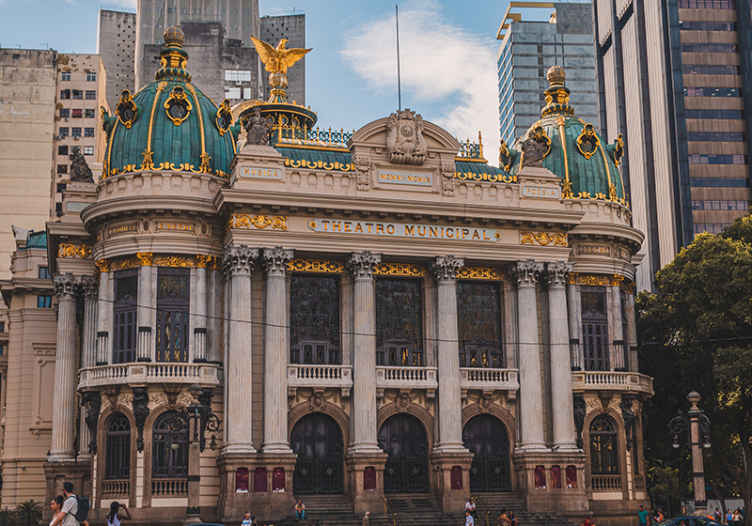 Historic Theatre Architecture city wall mural - TenStickers