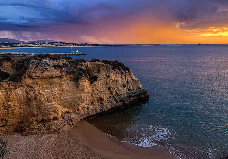 Seaside Cliff View landscape mural - TenStickers