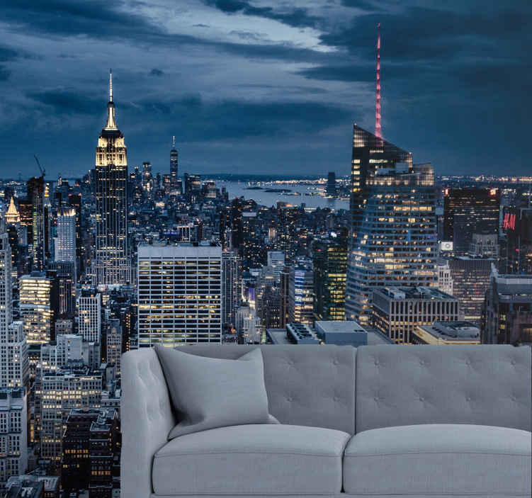 Manhattan’s skyscrapers new york mural wallpaper - TenStickers
