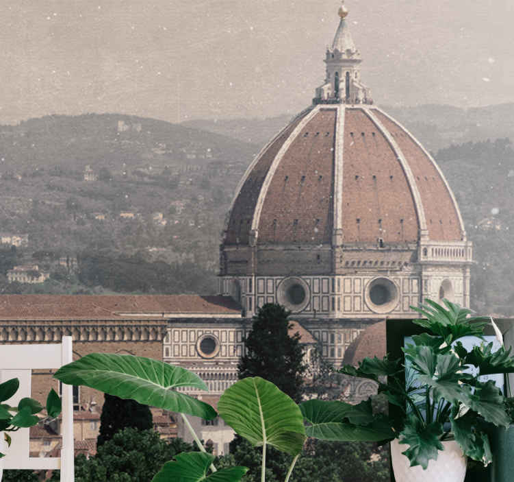Tapisserie villes et pays vue de la cathédrale de florence - TenStickers