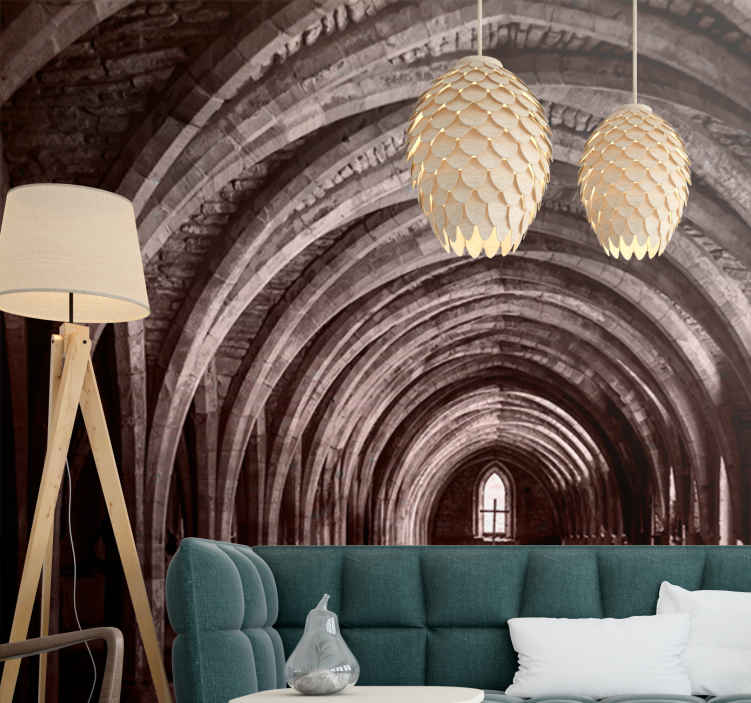 Murales per camera Foto architettonica del corridoio