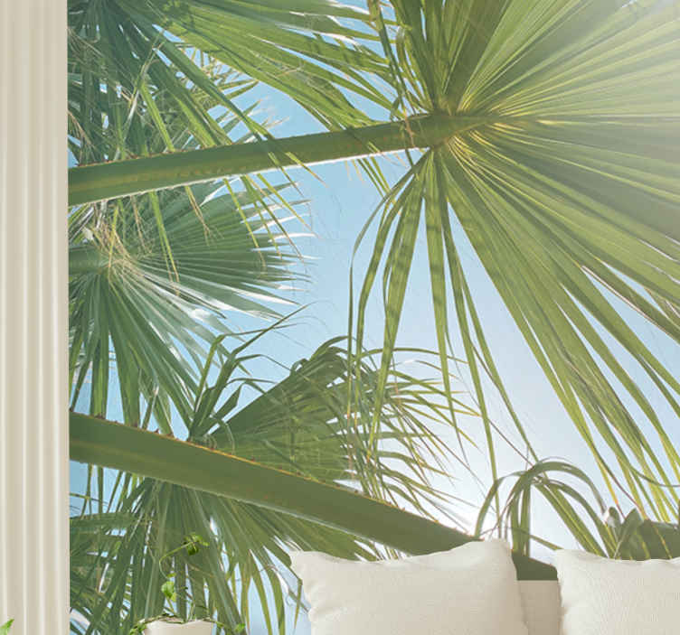 Fotomurale paesaggi Foglie tropicali verdi