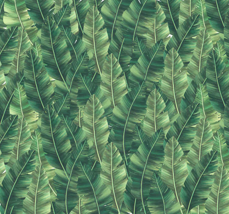 Big leaves nature wall mural TenStickers