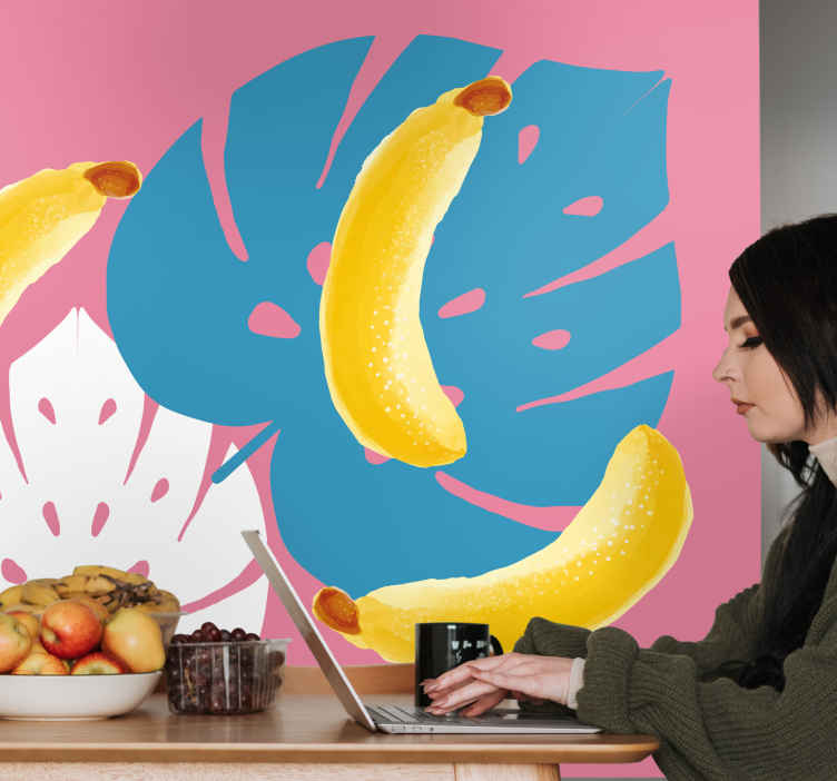 Ostale zidne freske banane i listovi - TenStickers