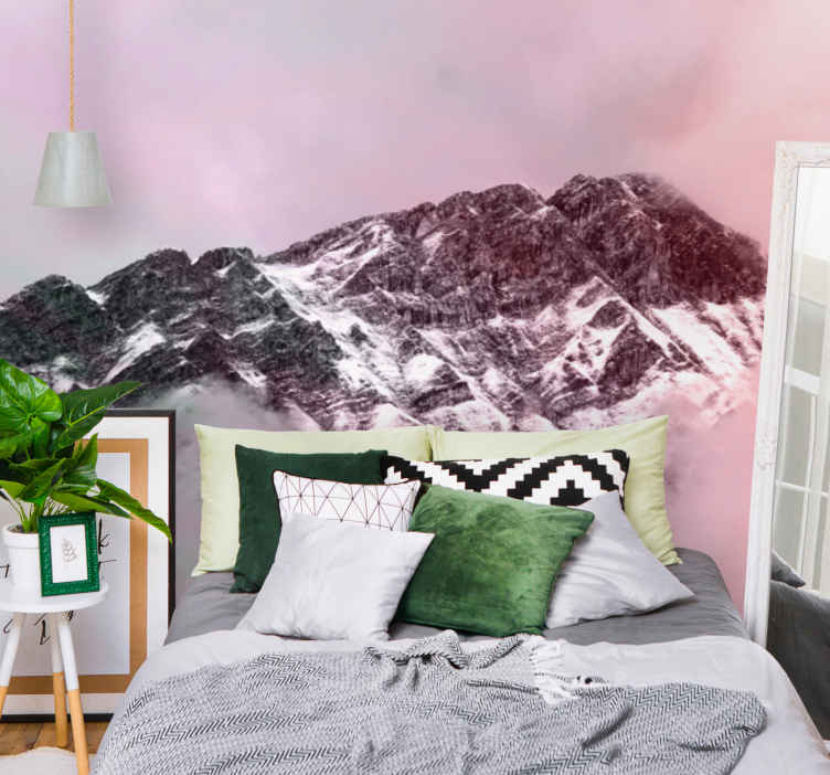 Fotomurale paesaggi Colori estetici delle vette di montagna