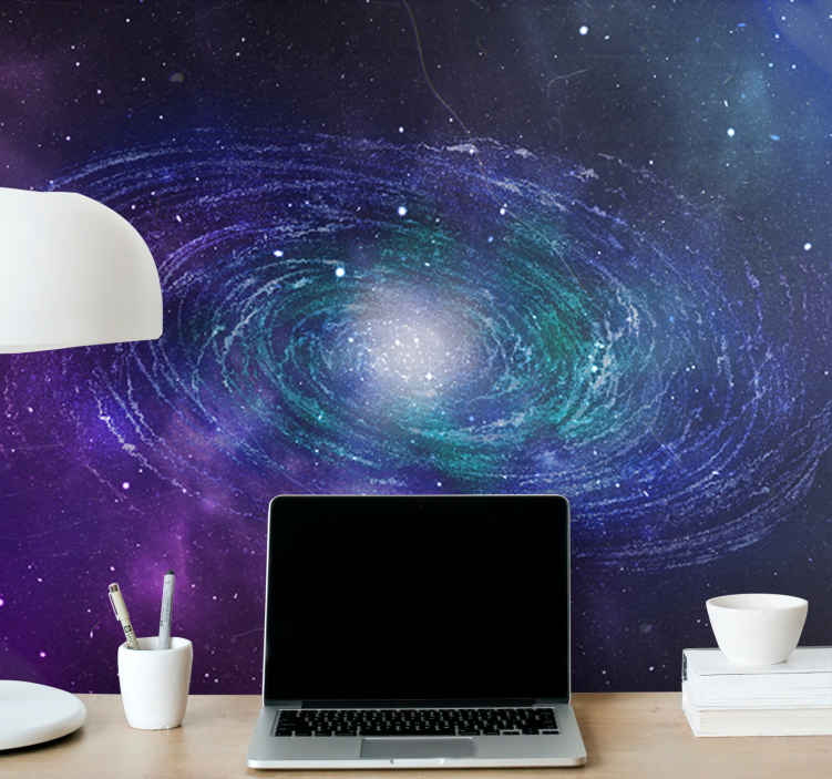 Space ring formed of stars nature wall mural - TenStickers