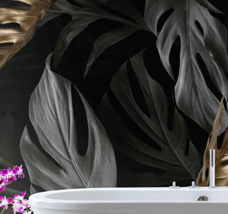 Fotomurale paesaggi Eleganti foglie tropicali