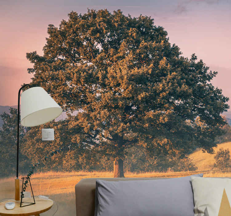 Mural de naturaleza roble grande - TenVinilo