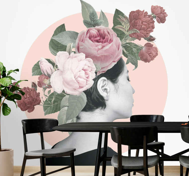 Mural de flores adorno floral para el cabello - TenVinilo