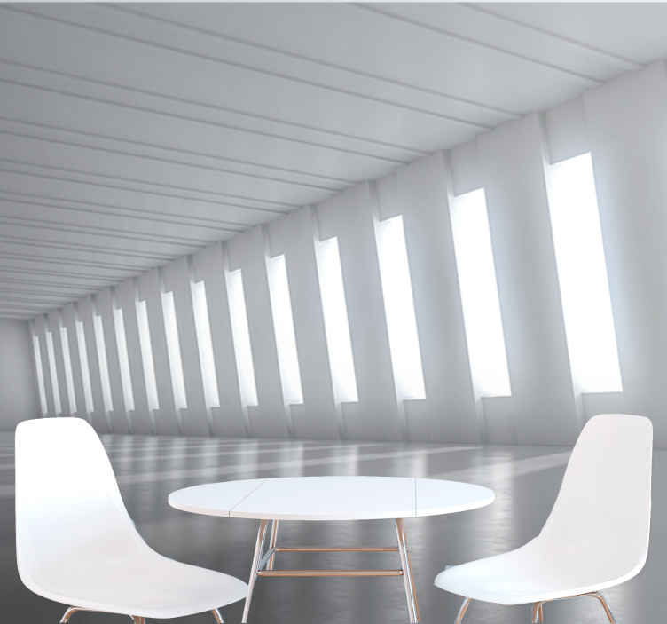 3d wall mural minimalist bright space - TenStickers