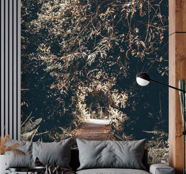 "Nature" tunnel to the forest murals TenStickers