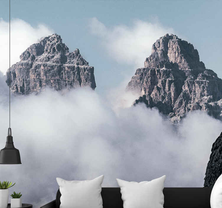 Royal Pattern NonWoven Beautiful Mountain Wallpaper For HomeOffice And  Hotel