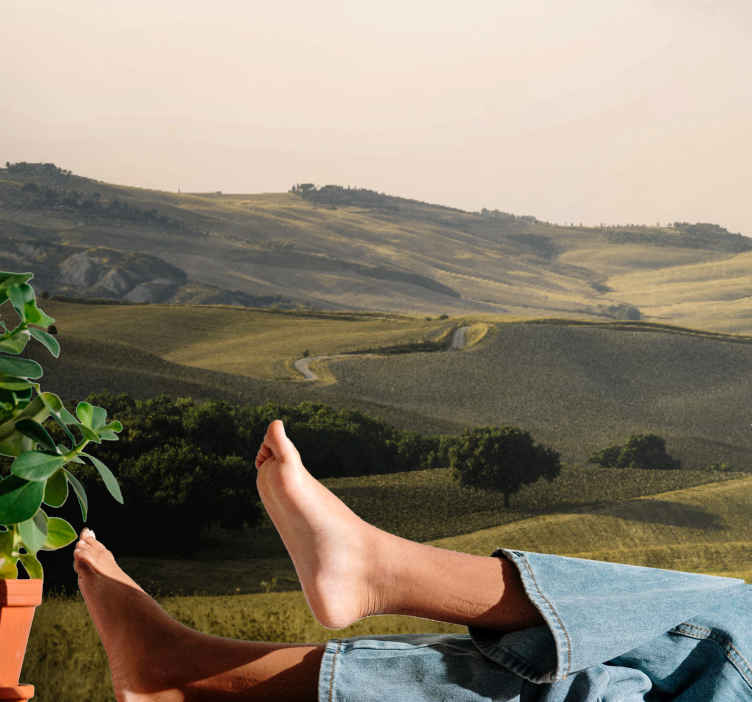 Fotomurale paesaggi Campi del paesaggio toscano