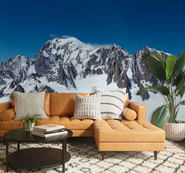 Papier peint paysage du Mont-Blanc - TenStickers