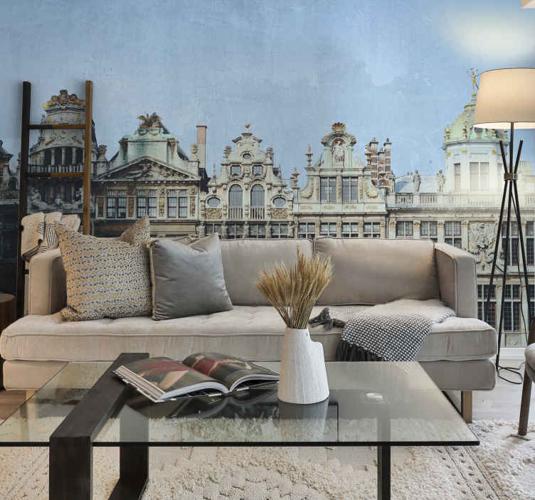 Photo murale maisons Grand-Place Bruxelles - TenStickers