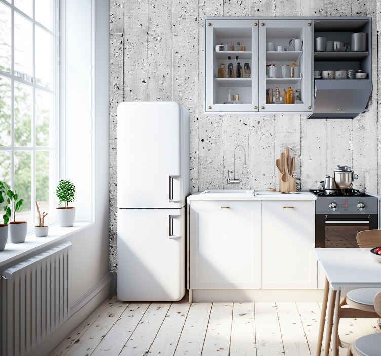 Küchenrückwand Folie - Weiße Marmorstruktur 350 x 60 cm