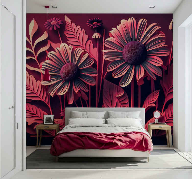 Tenture Murale 3D Effet Géométrique - 150x200 Cm - 100% Polyester - Pour Chambre, Salon, Dortoir - Avec Accessoires De Suspension