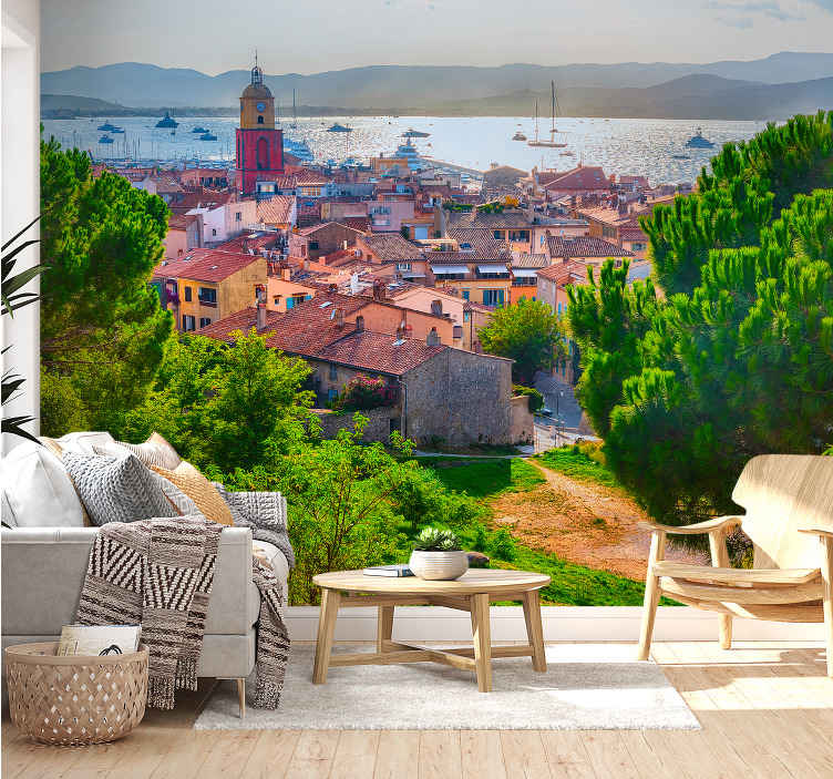 Tapisserie murale saint-tropez - TenStickers