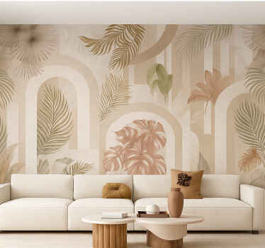 Oblikovanje džunglskih lokov Fototapete za dnevno sobo - TenStickers