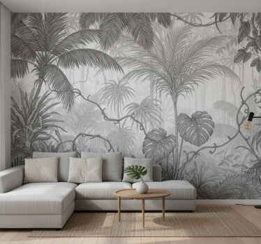 Džiunglės sienų freska debesų šokėjas peizažas - „Tenstickers“