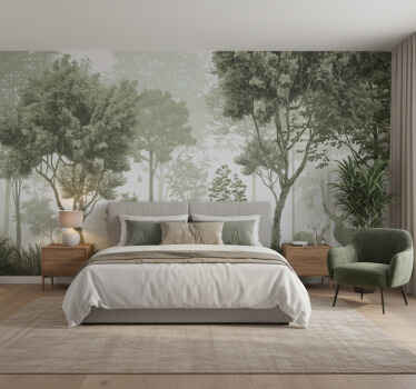 Lesní fototapeta klidný přírodní únik - TenStickers