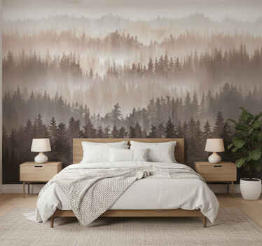 풍경 벽 벽화 나무 숲 레이어스 - TenStickers